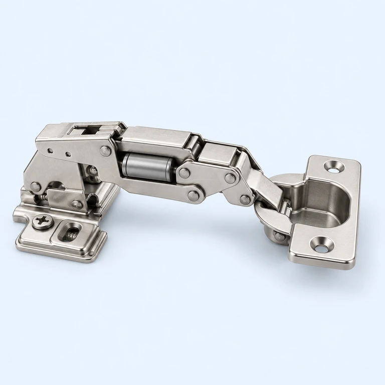 Illustrative configuration rendering for the 175-degree hydraulic cabinet hinge entry; not a verified model photograph